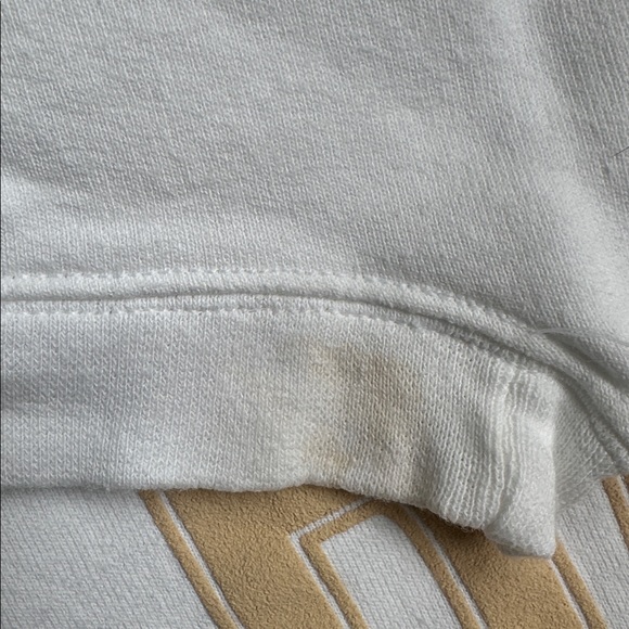 The Bar Varsity Sweatshirt White and Tan - Picture 7 of 7